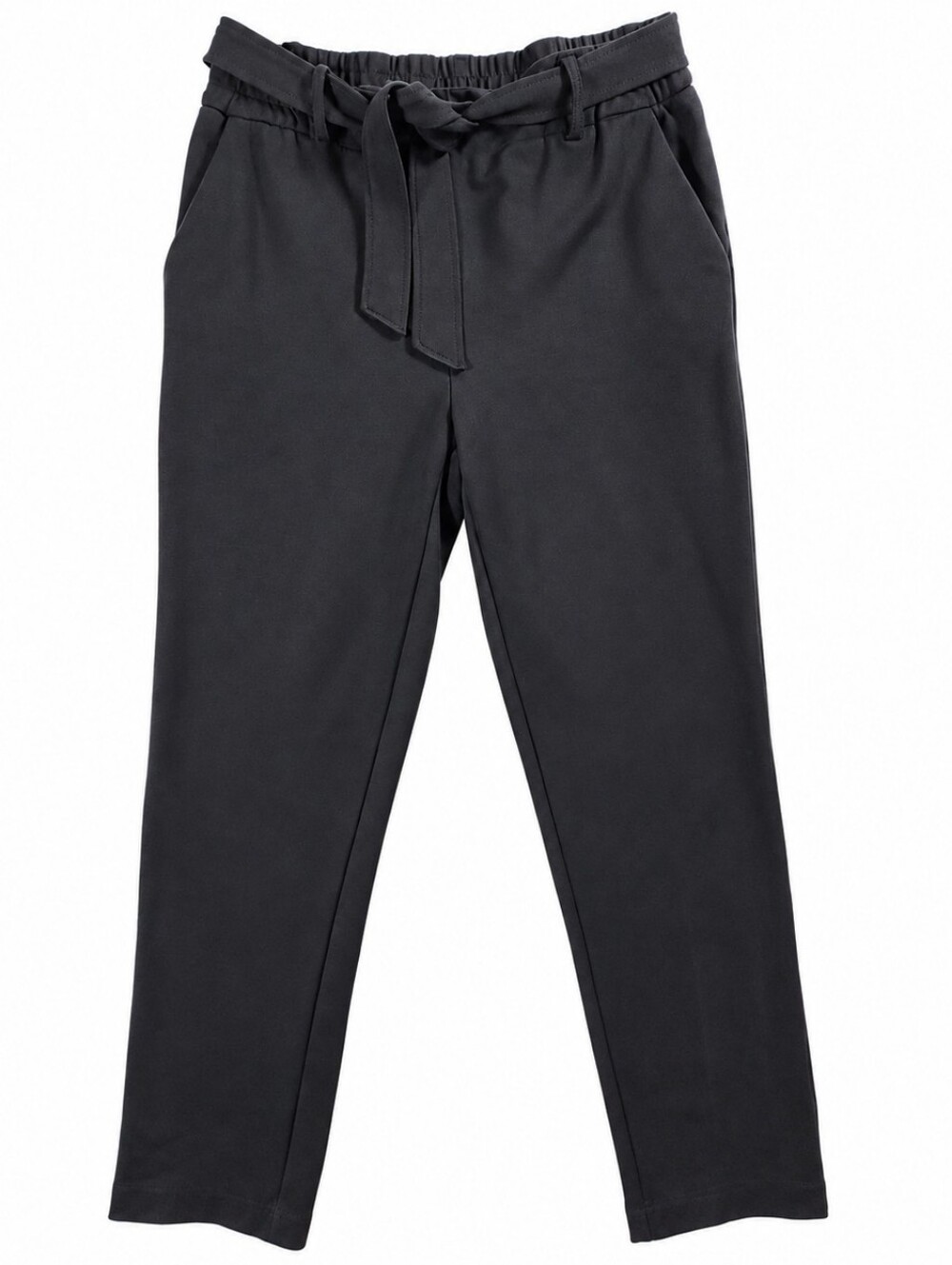 Rachel Zoe Black High Rise Paperbag Tie Waist Pull On Pants Size 8 Stretch